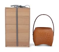 A Japanese Ikebana Bamboo Flower Arranging Basket