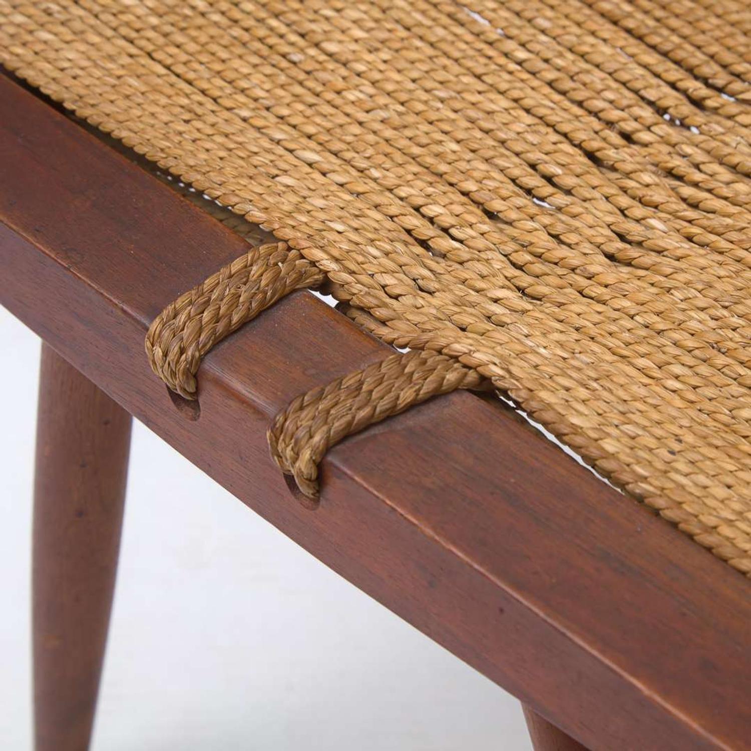 George Nakashima A "Grass-Seated" Stool, New Hope, Pennsylvania, 1964