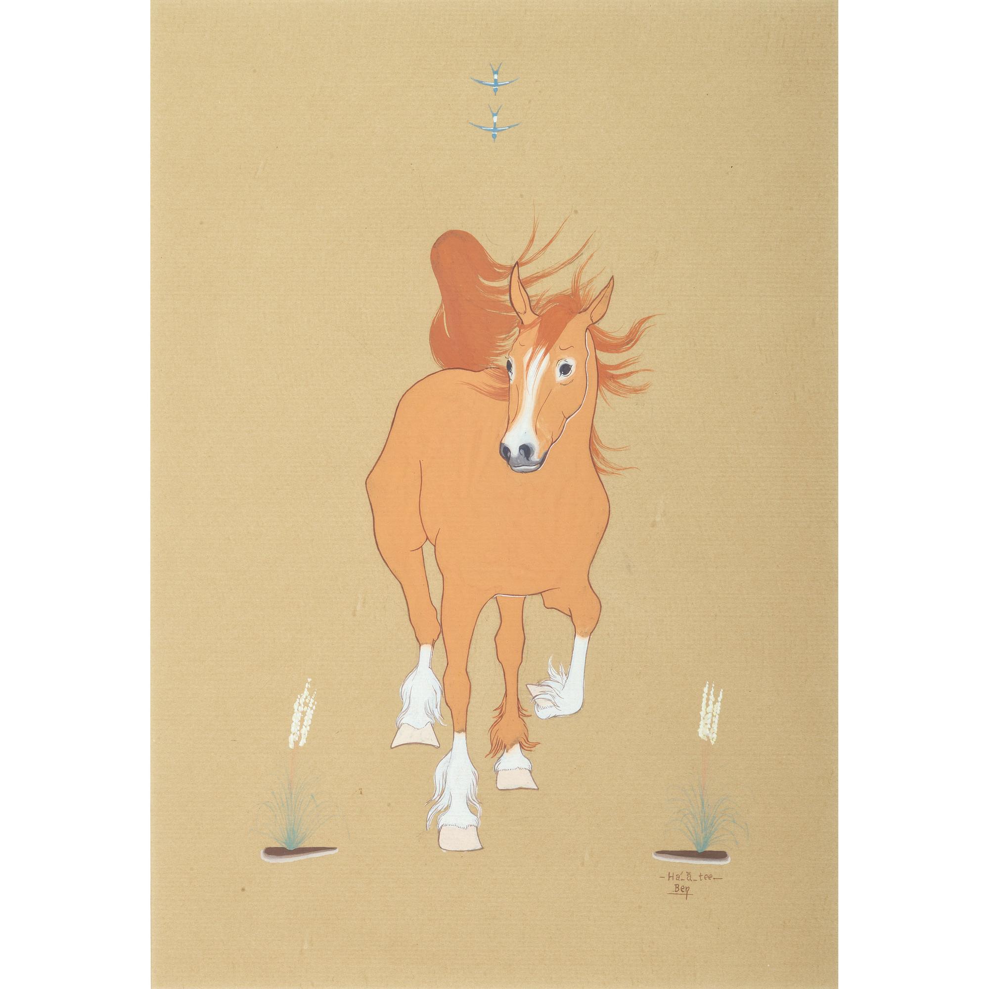 untitled, running horse