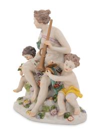 A Continental Porcelain Figural Group