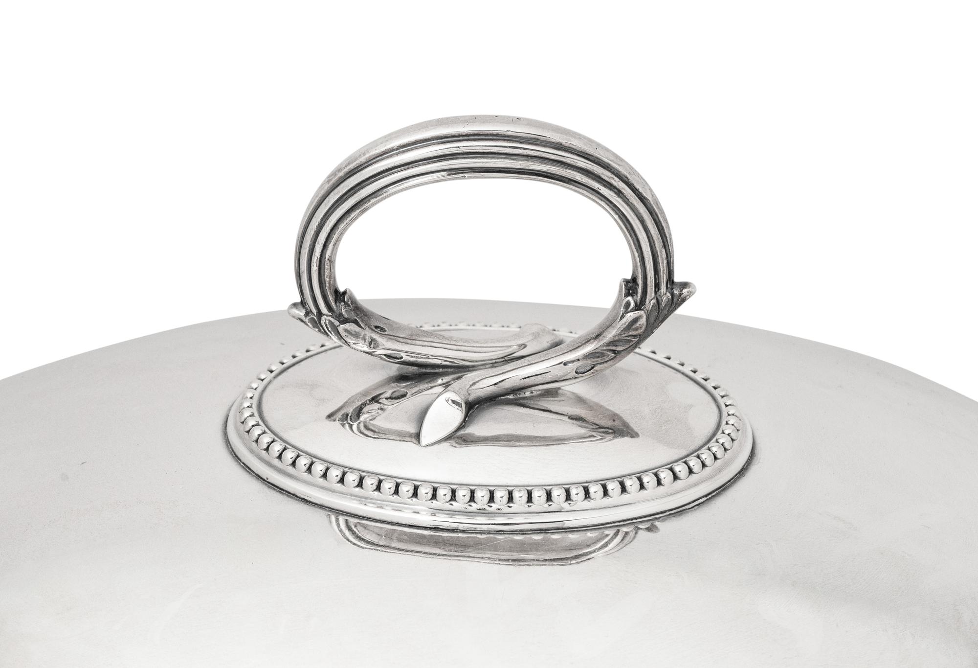 A Fine Pair of Victorian Silver Plate Venison Domes, Richard Martin & Sons, Sheffield, England