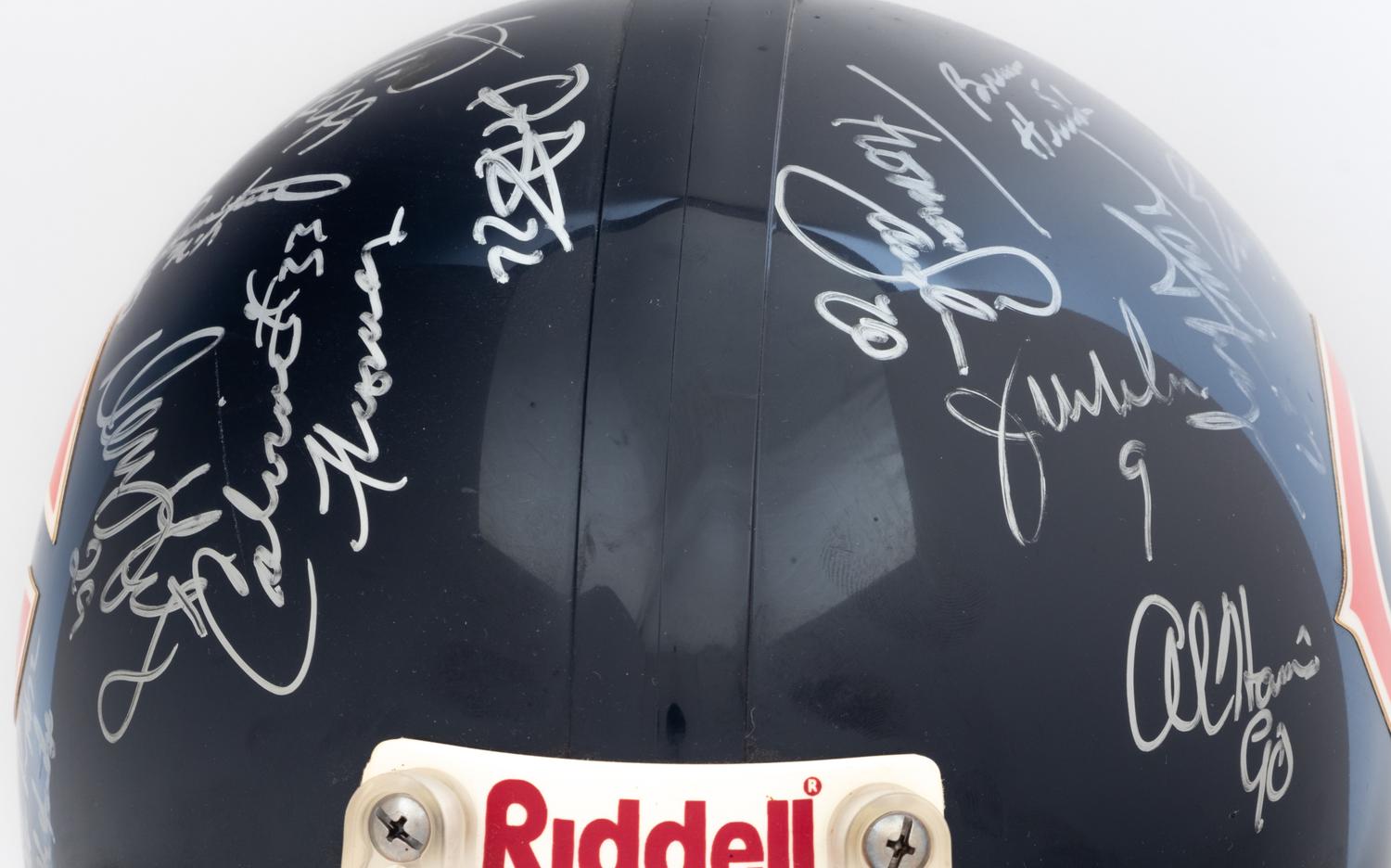 A 1980s Chicago Bears Signed Autograph Full Size Helmet (Beckett Authentication Services BAS Certified),