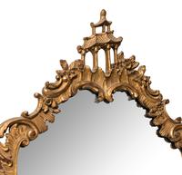 A Pair of Chinese Chippendale Style Giltwood Mirrors