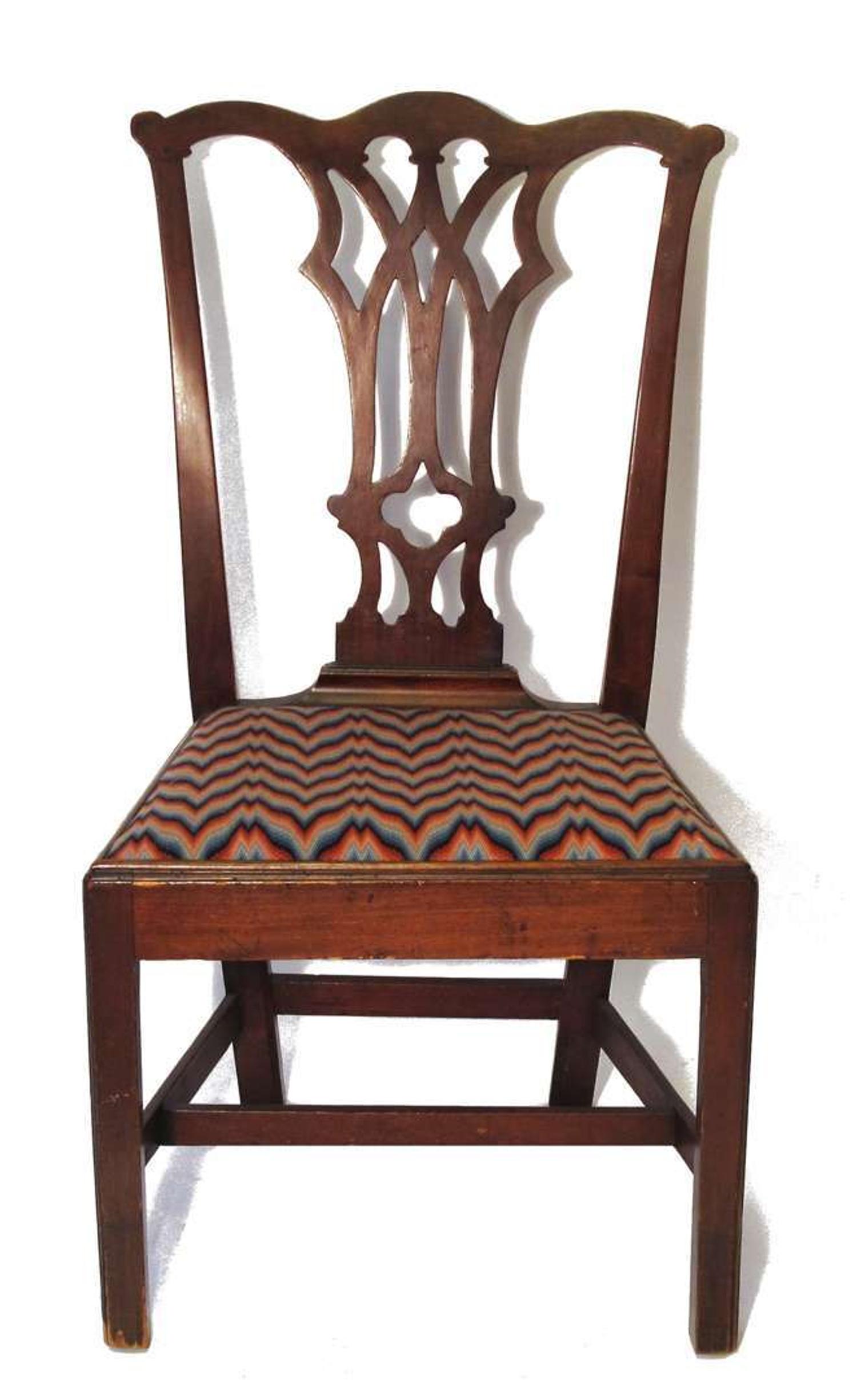 Chippendale mahogany side chair philadelphia, pa, circa 1780