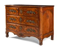 A Louis XV Provincial Walnut Commode