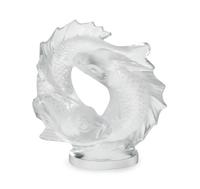 A Lalique Deux Poissons Sculpture