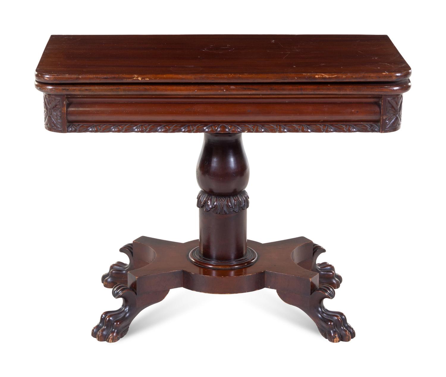 A Classical Mahogany Game Table