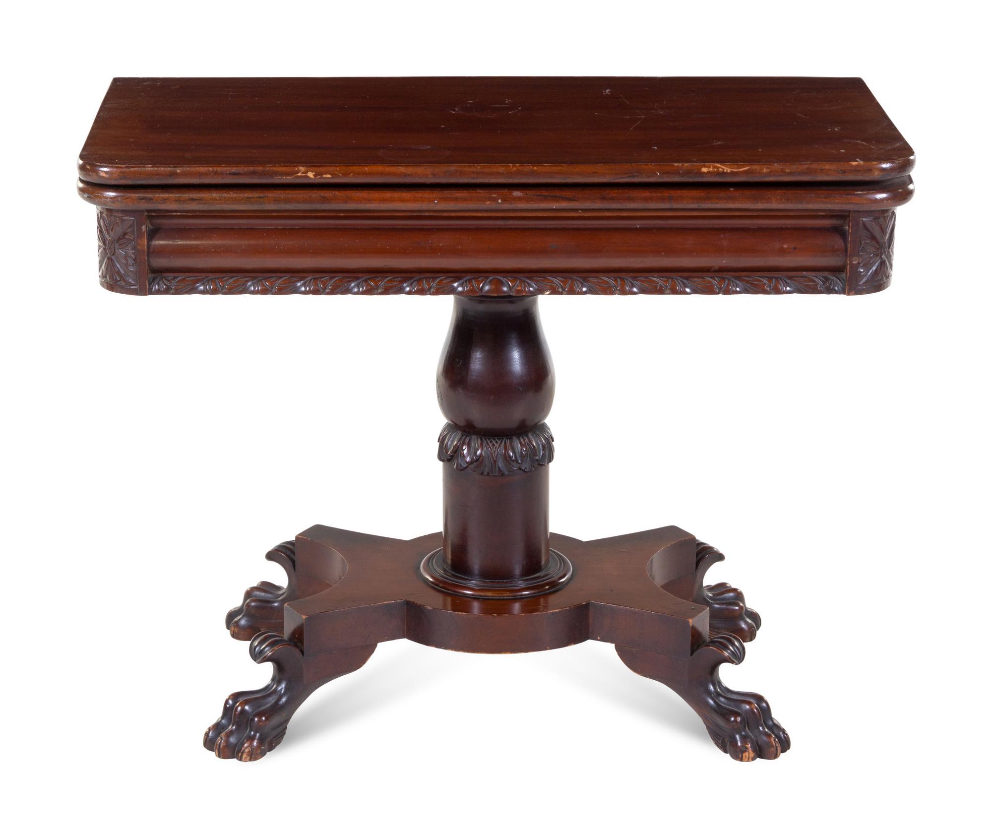 A Classical Mahogany Game Table