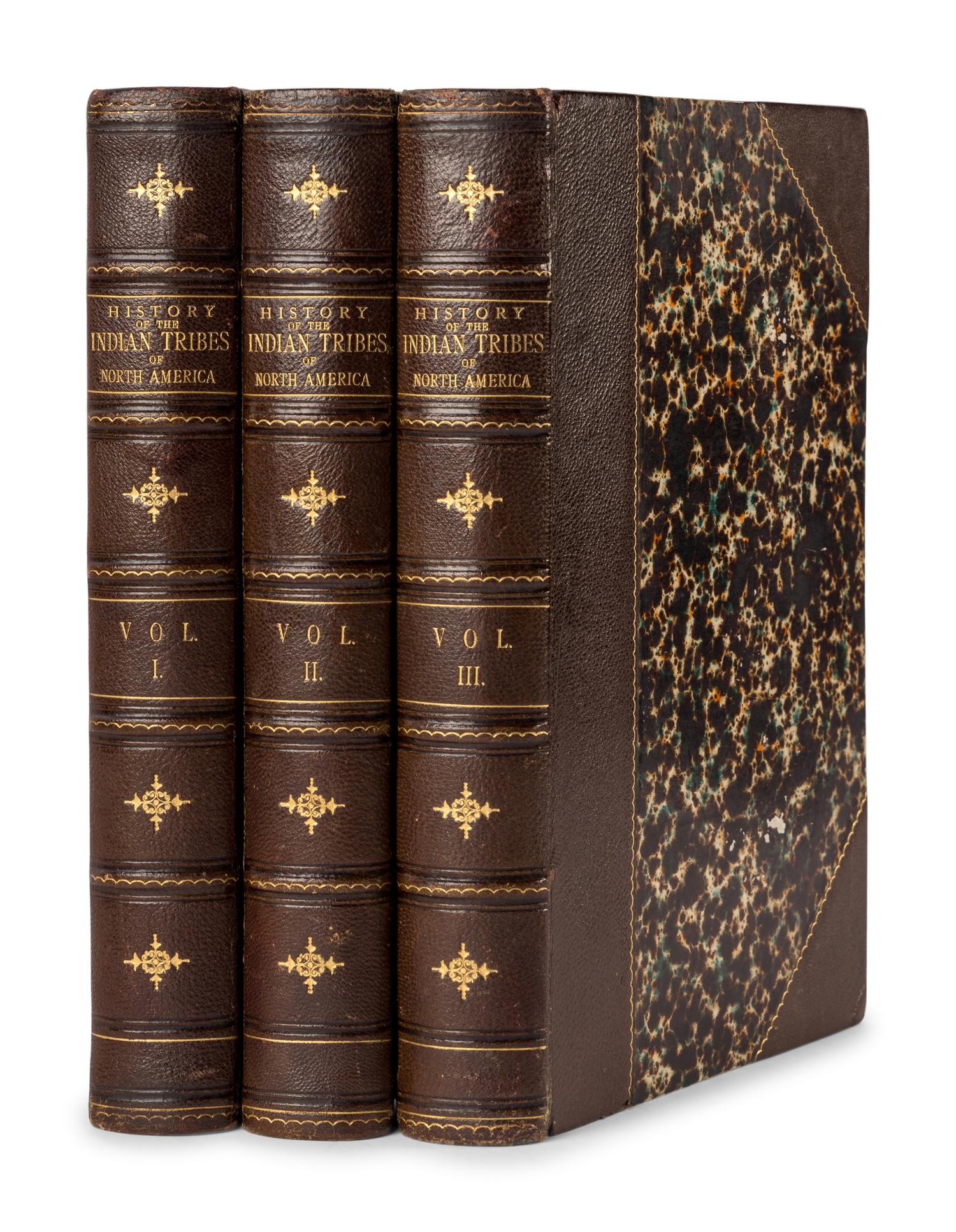 MCKENNEY, Thomas Loraine (1785-1859) and HALL, James (1793-1868). History of the Indian Tribes of North America. Philadelphia: J. T. Bowen, 1848-1850.
