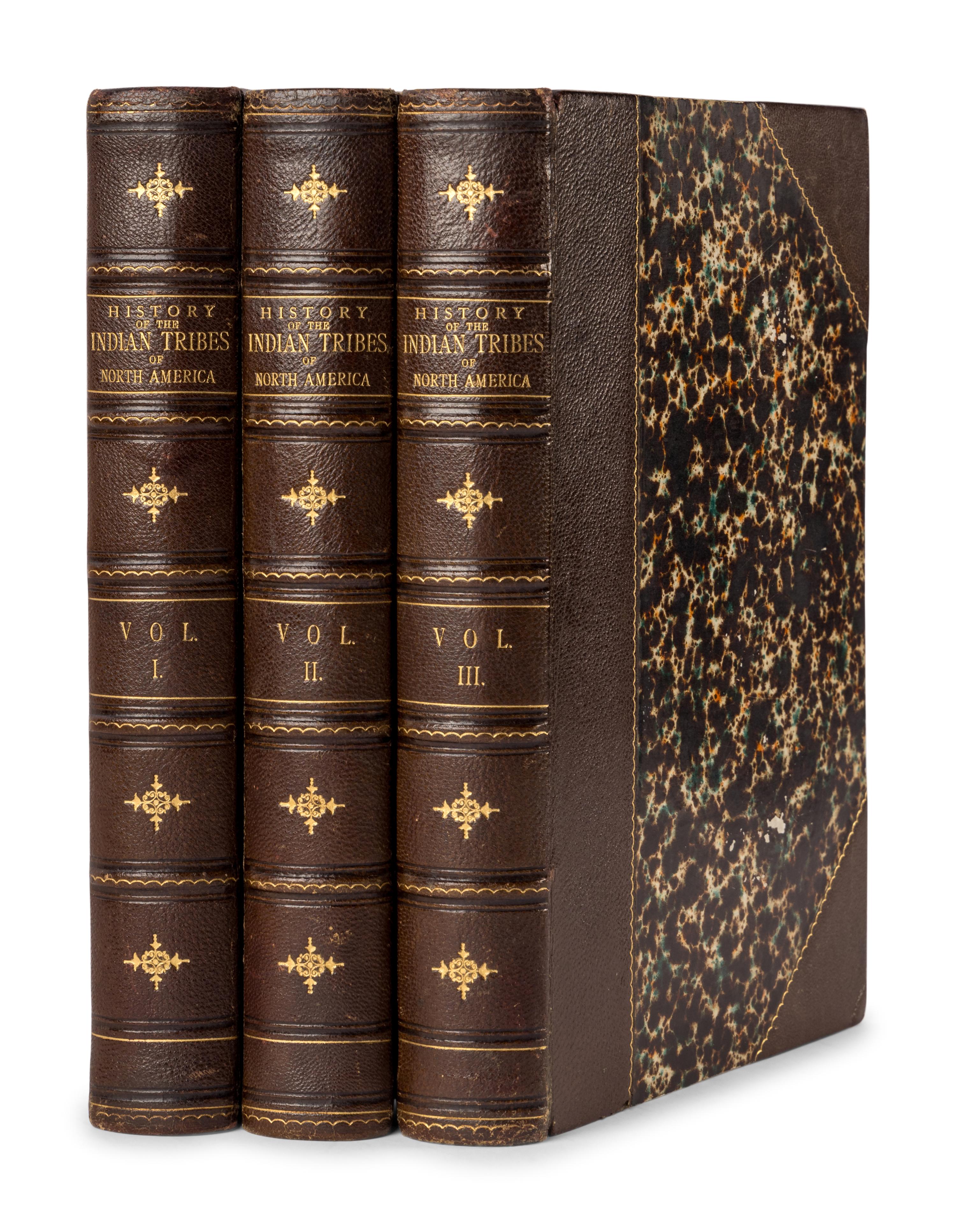 MCKENNEY, Thomas Loraine (1785-1859) and HALL, James (1793-1868). History of the Indian Tribes of North America. Philadelphia: J. T. Bowen, 1848-1850.