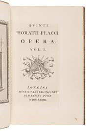 HORACE (65-8 B.C.). Opera . London: John Pine, 1733-1737.