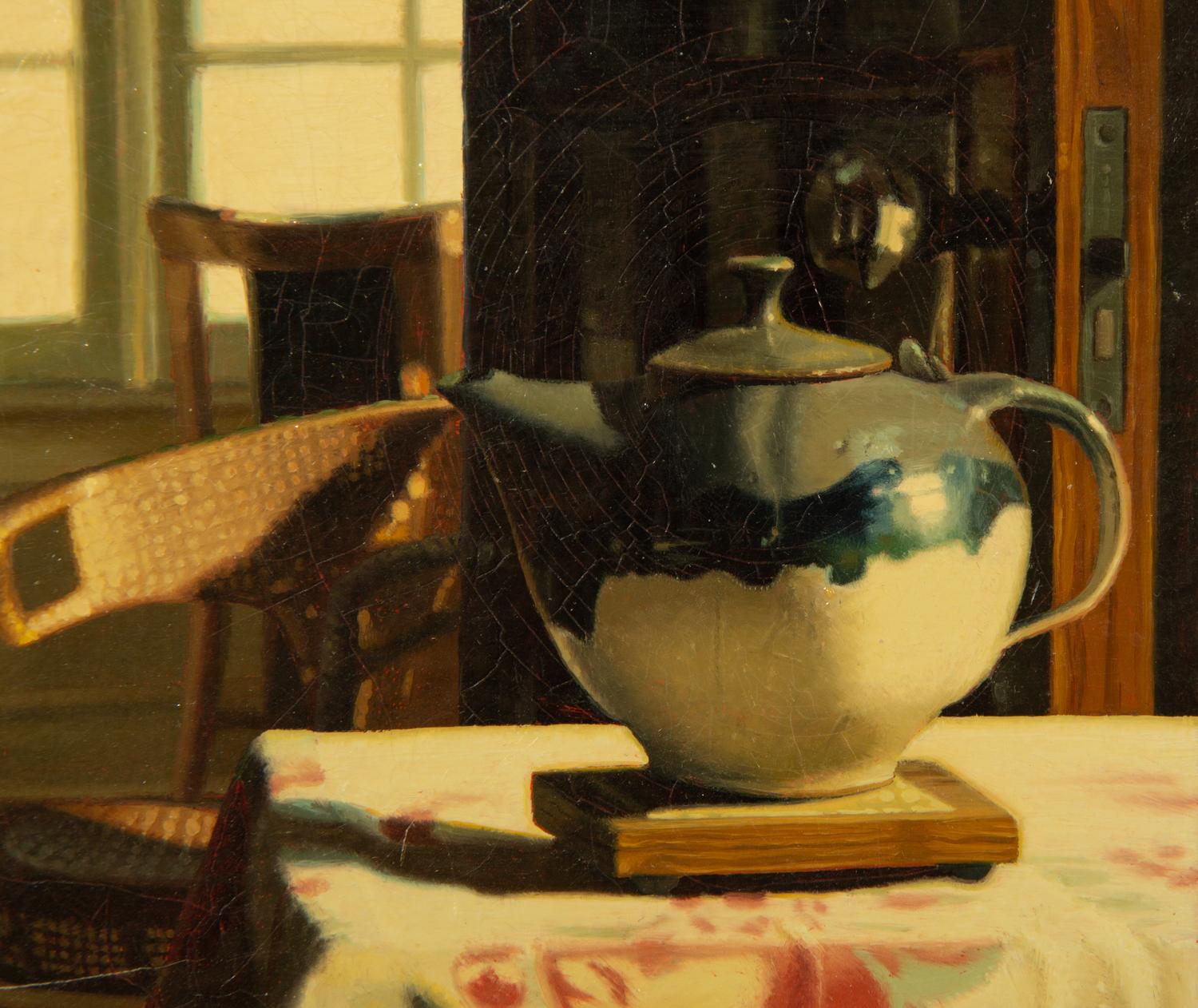 Sunroom Doorway with Teapot and Dining Table (Two works)