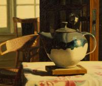 Sunroom Doorway with Teapot and Dining Table (Two works)