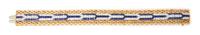 A 14 Karat Yellow Gold, Platinum, Sapphire and Diamond Bracelet, 44.00 dwts.