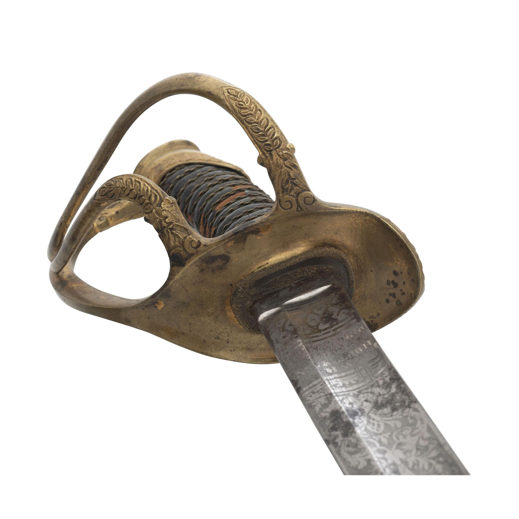 Horstmann Cavalry Officers Saber Presented to Major Eli Murray with Autographed CDV & General Crittenden CDV