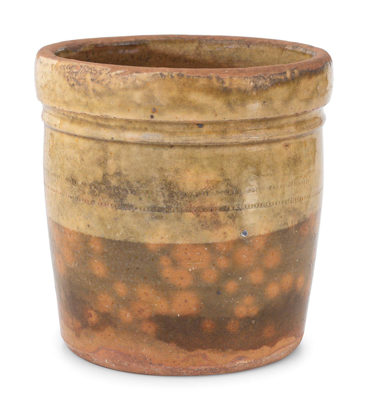 Four Galena Glaze Redware Vessels
