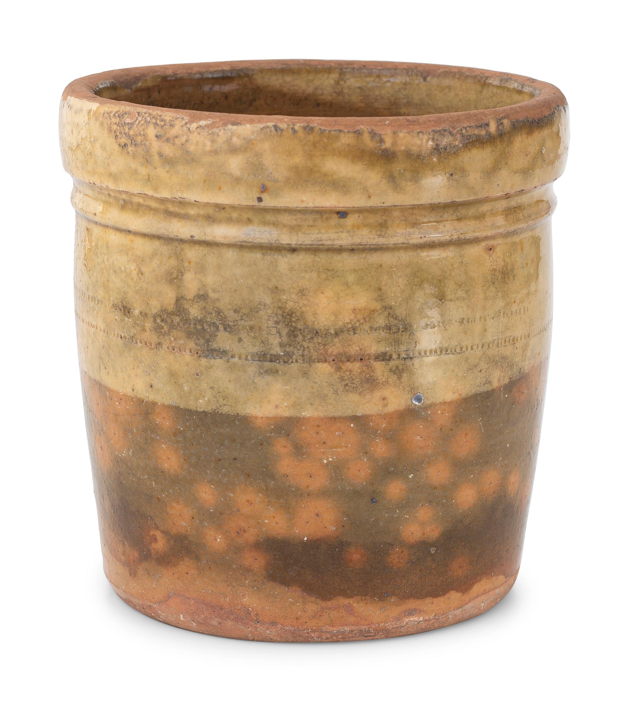 Four Galena Glaze Redware Vessels