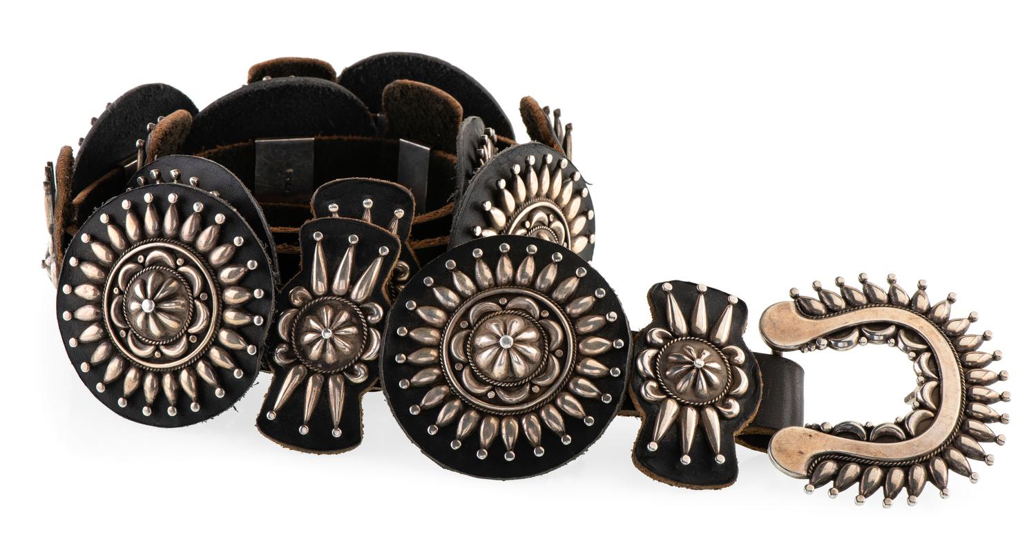 Heavy Sterling Silver Concha Belt Lot is located and will ship from Denver, Colorado.