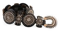 Heavy Sterling Silver Concha Belt Lot is located and will ship from Denver, Colorado.