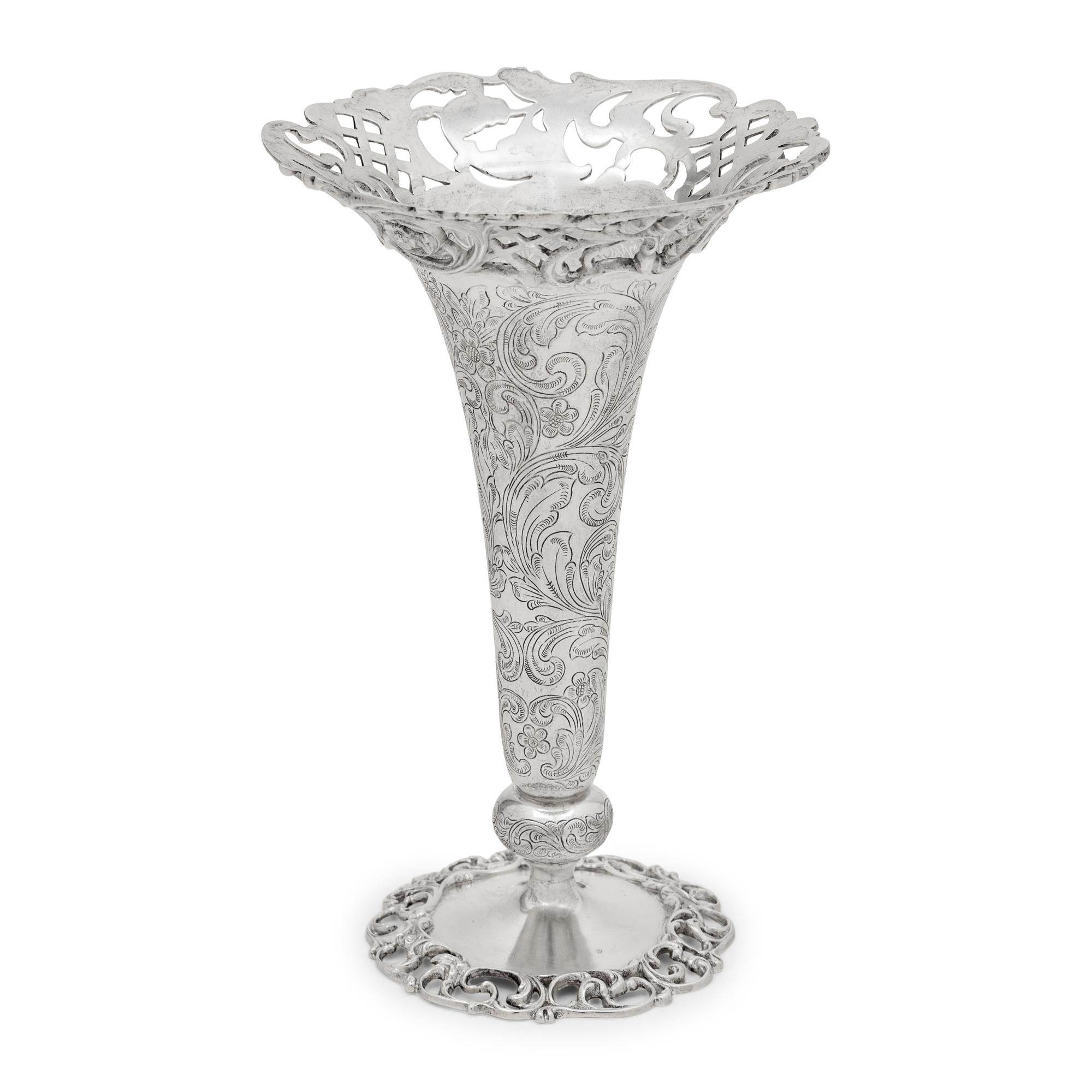 An American Silver Vase
