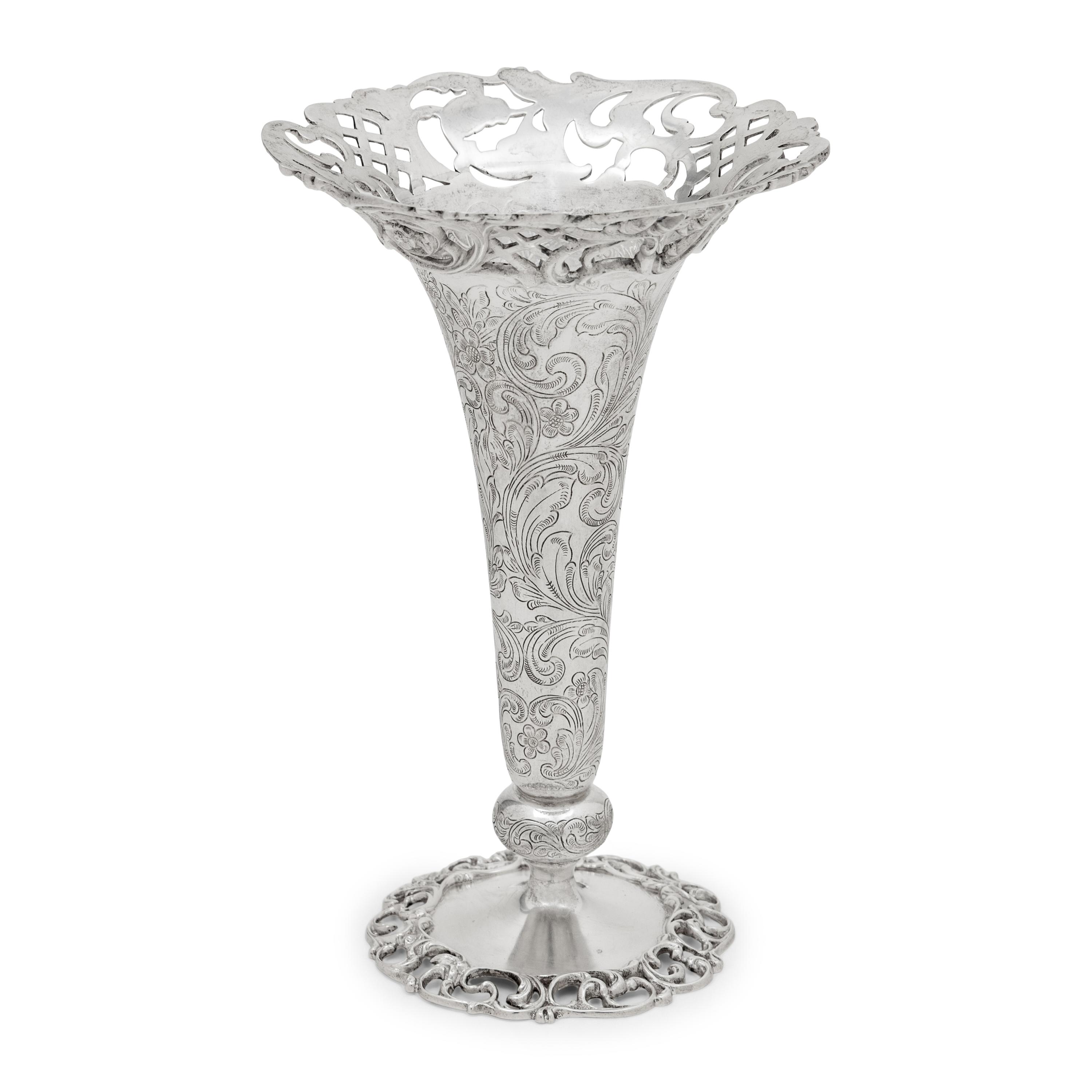An American Silver Vase