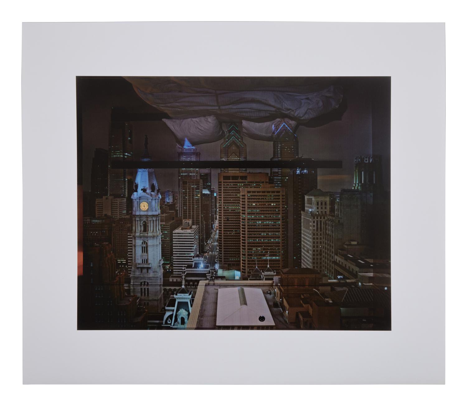 Camera Obscura: Night View of Philadelphia From Loews Hotel Room #3013 , 2014