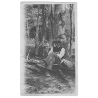 A Rare and Important Andrew Clemens (American, 1857-1894) Portrait Sand Bottle