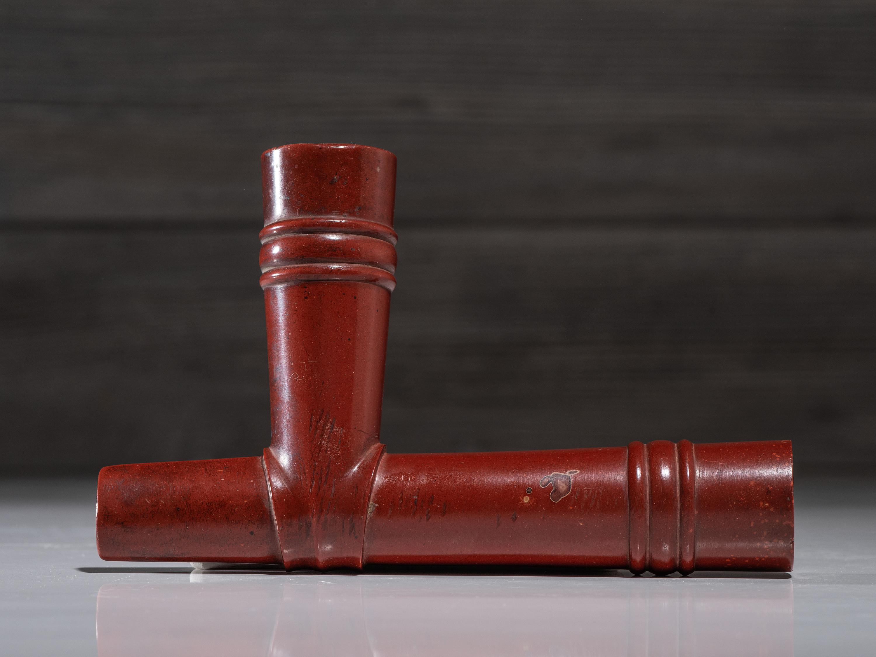 Sioux Catlinite Pipe Bowl, with Rings