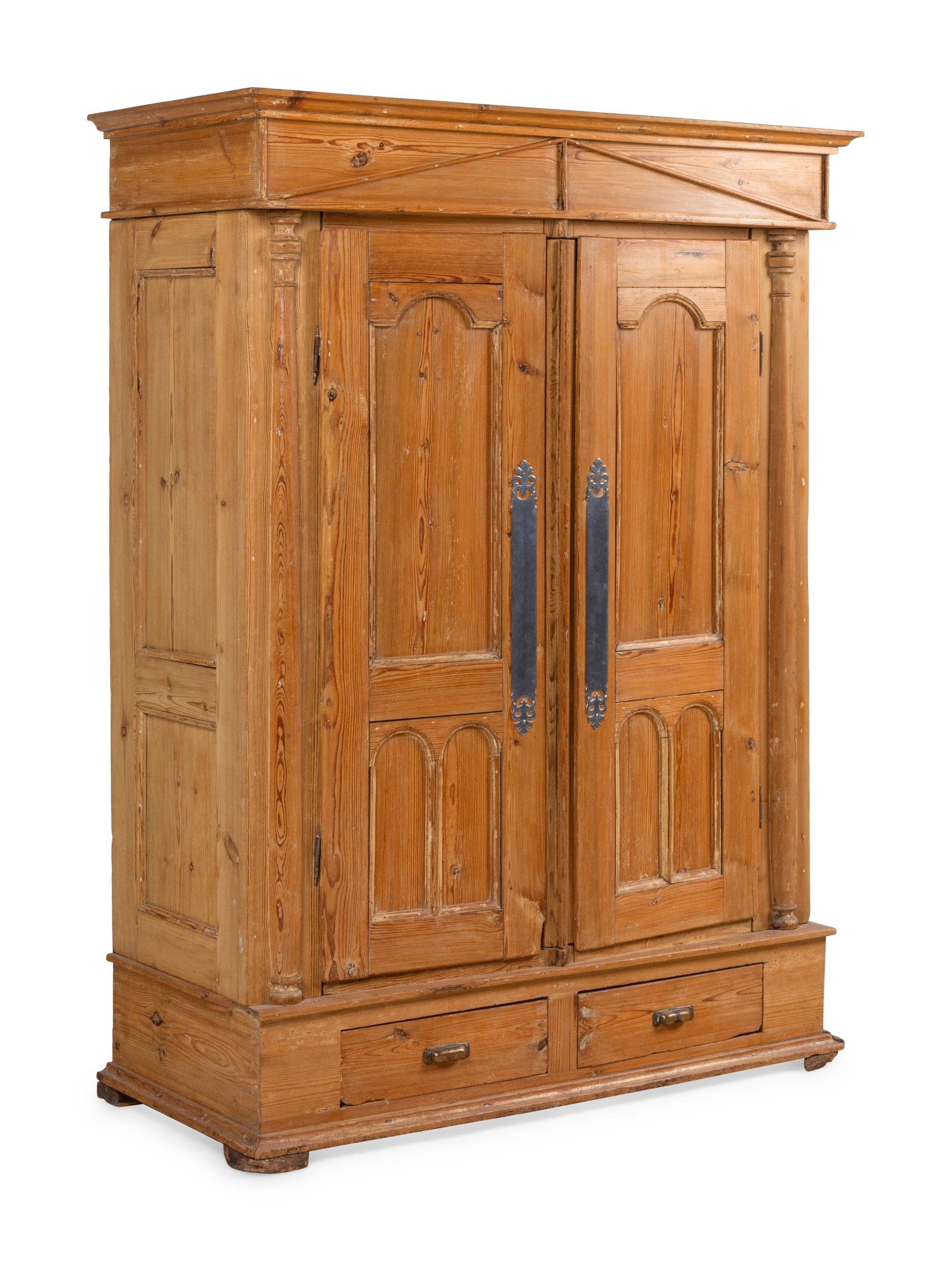 An English Pine Armoire