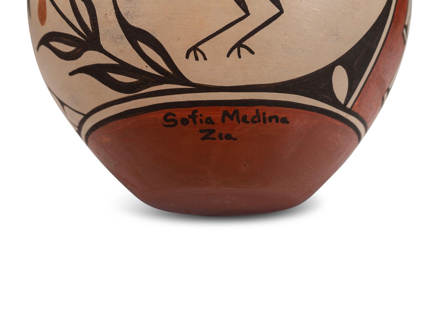 Polychrome Pottery Jars, with Zia Birds