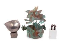 Three Metal Figural Group s
