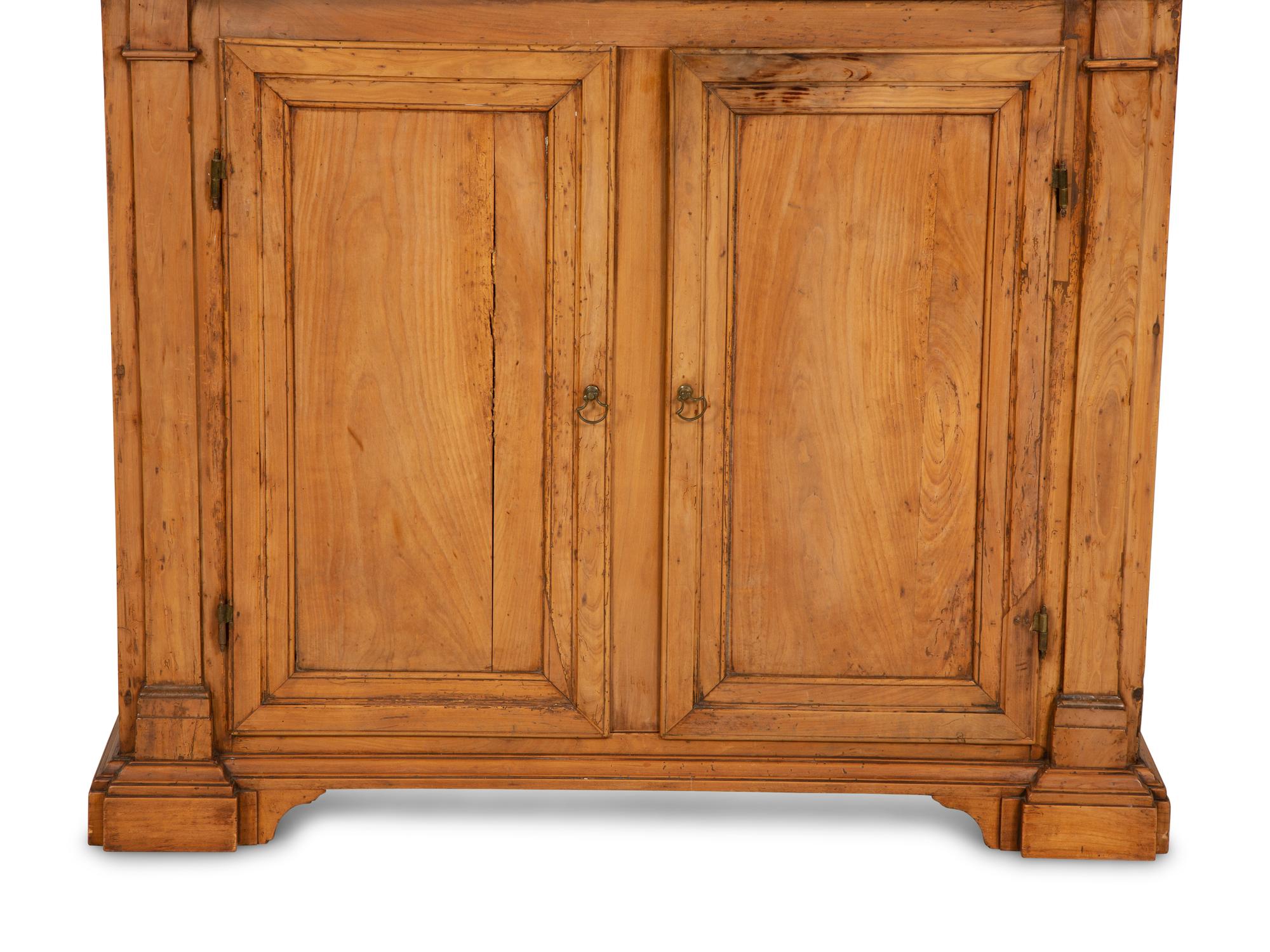 A French Pine Display Cabinet