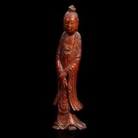 A Chinese carved bamboo Meiren Qing dynasty 18th/19th