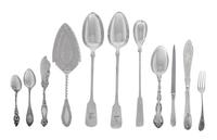 A Collection of Silver Flatware Articles