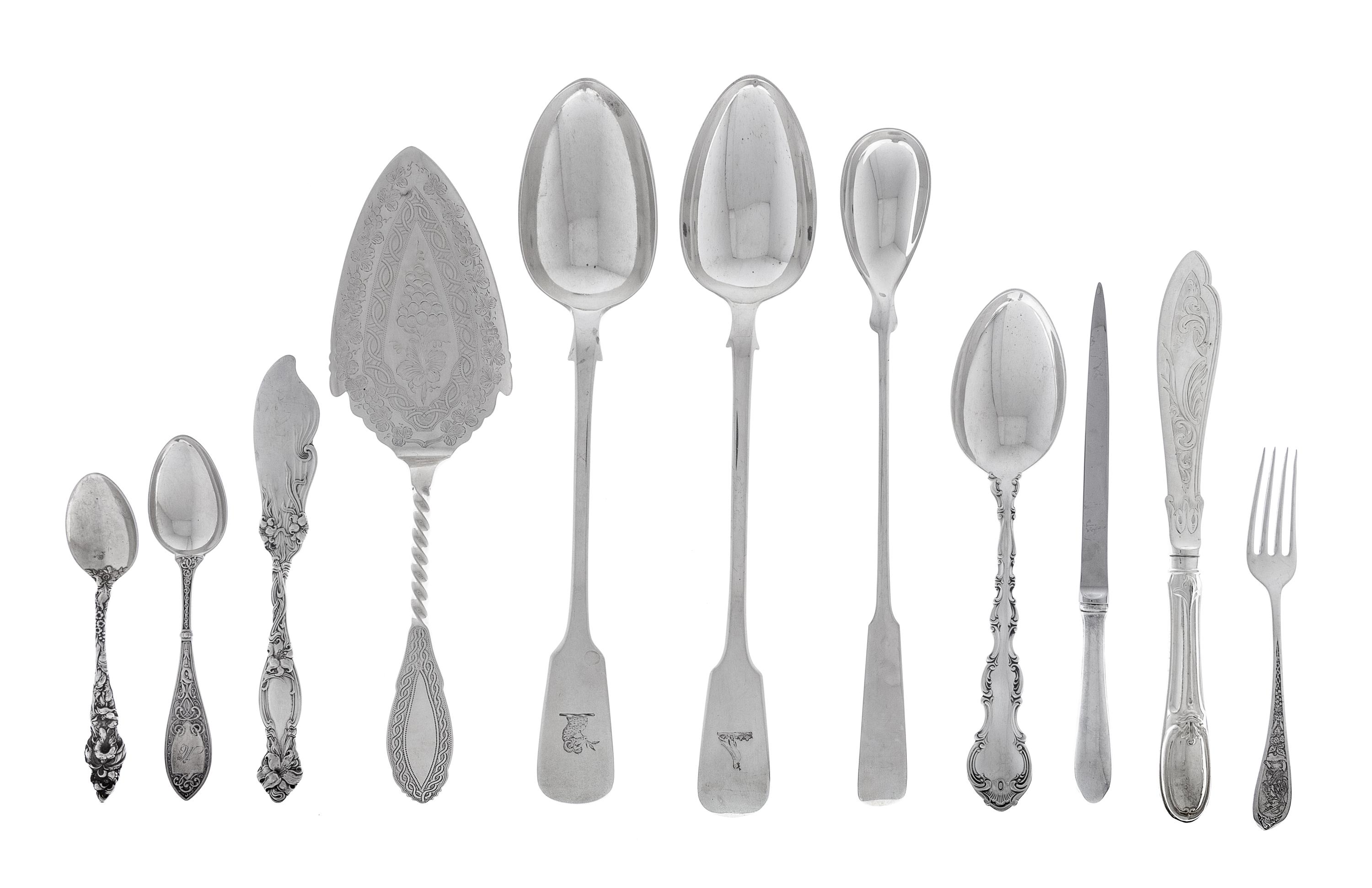 A Collection of Silver Flatware Articles