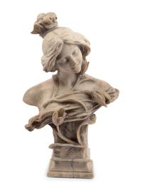 An Italian Alabaster Bust