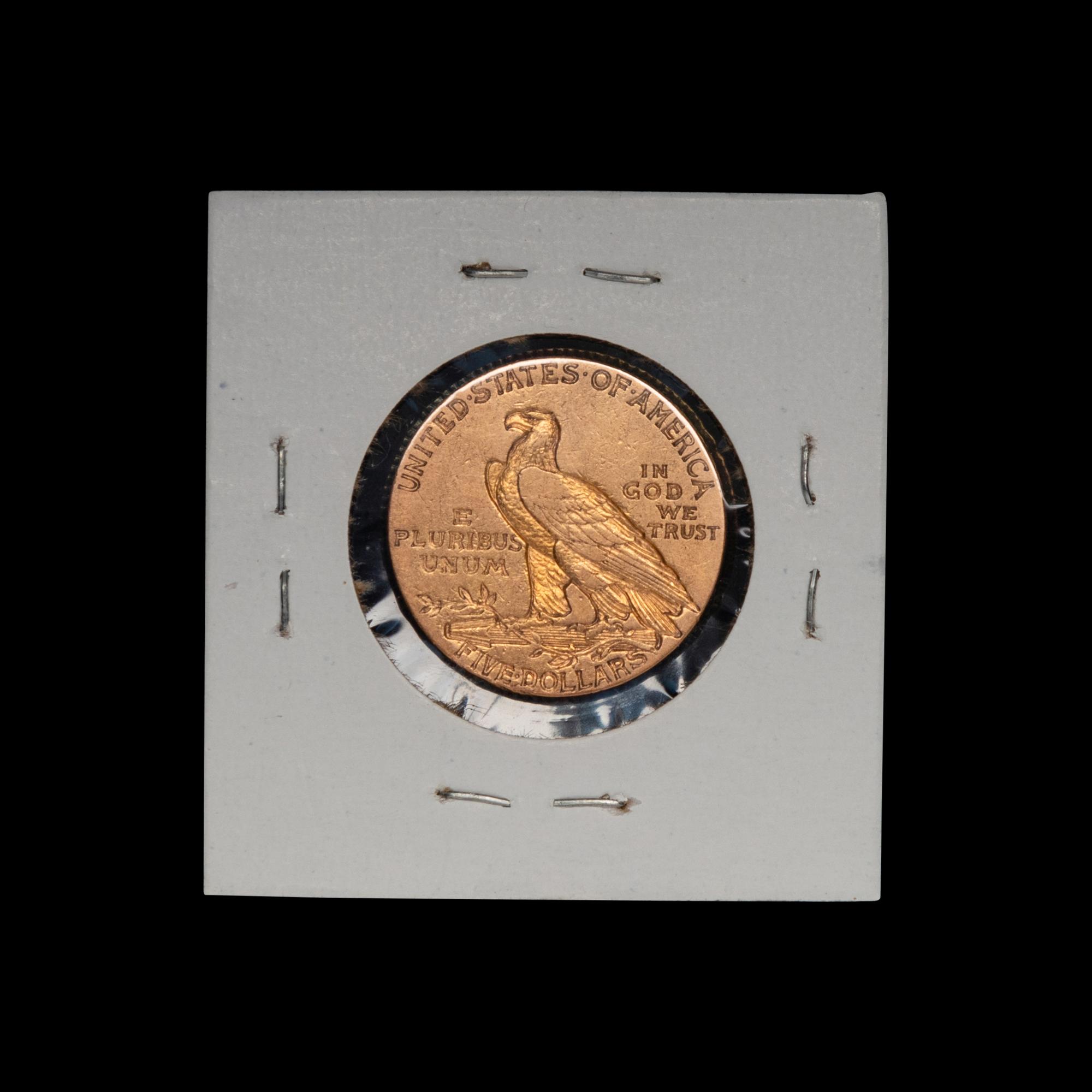 A 1911 Indian Head $5 Gold Coin