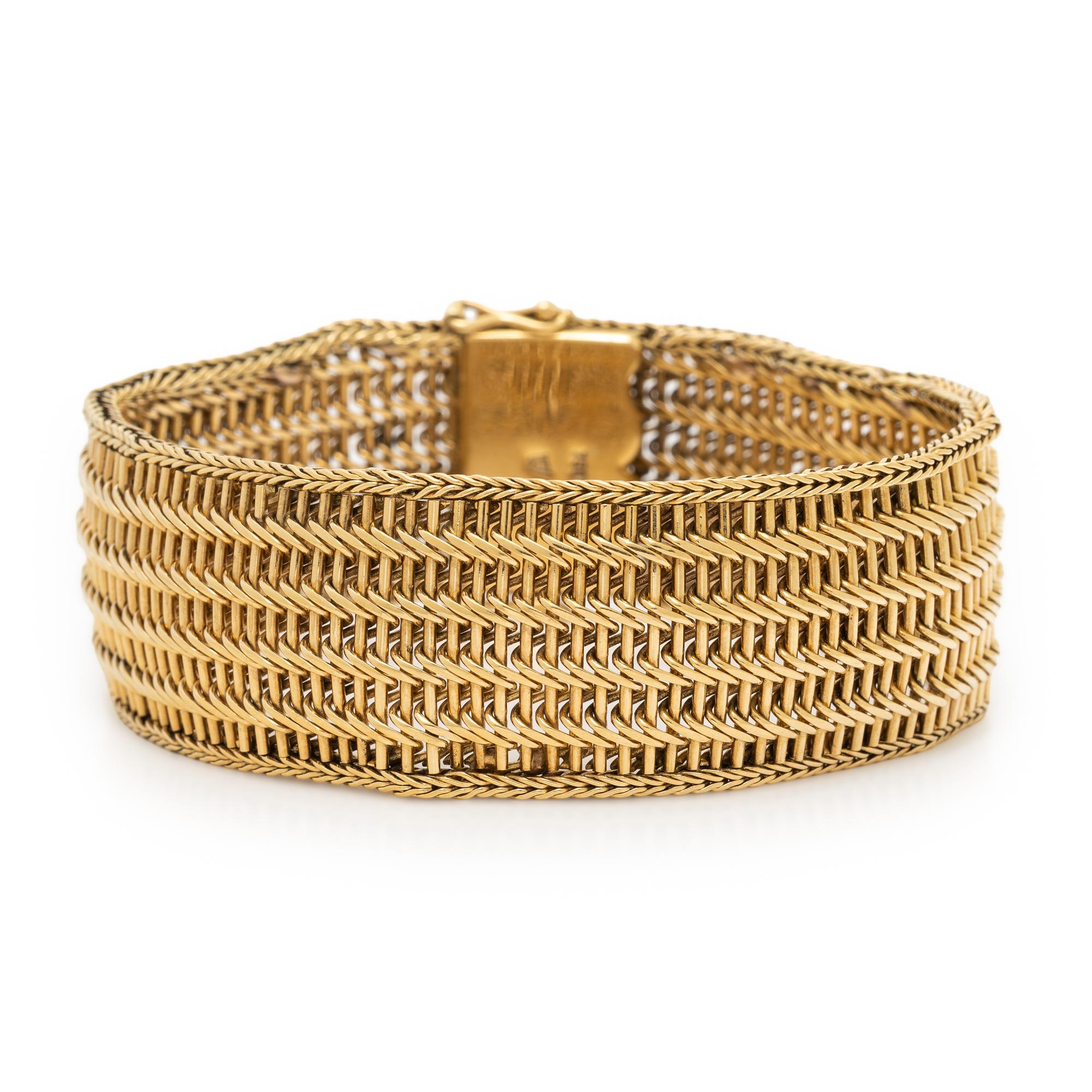 YELLOW GOLD LINK BRACELET