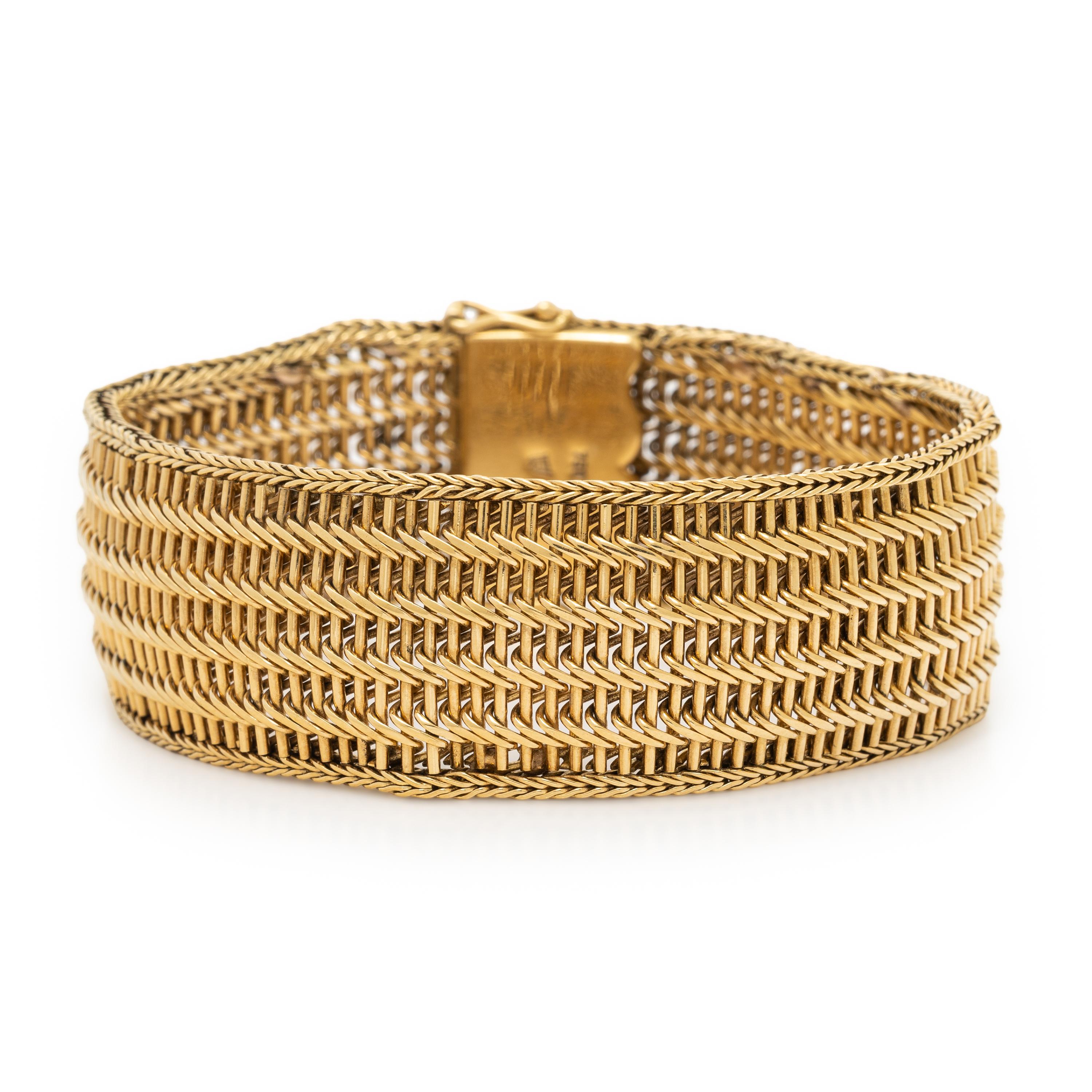 YELLOW GOLD LINK BRACELET