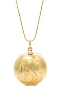 A 14 Karat Yellow Gold Folding Locket Pendant, 15.60 dwts.