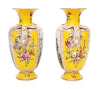 A Pair of Dresden Porcelain Vases