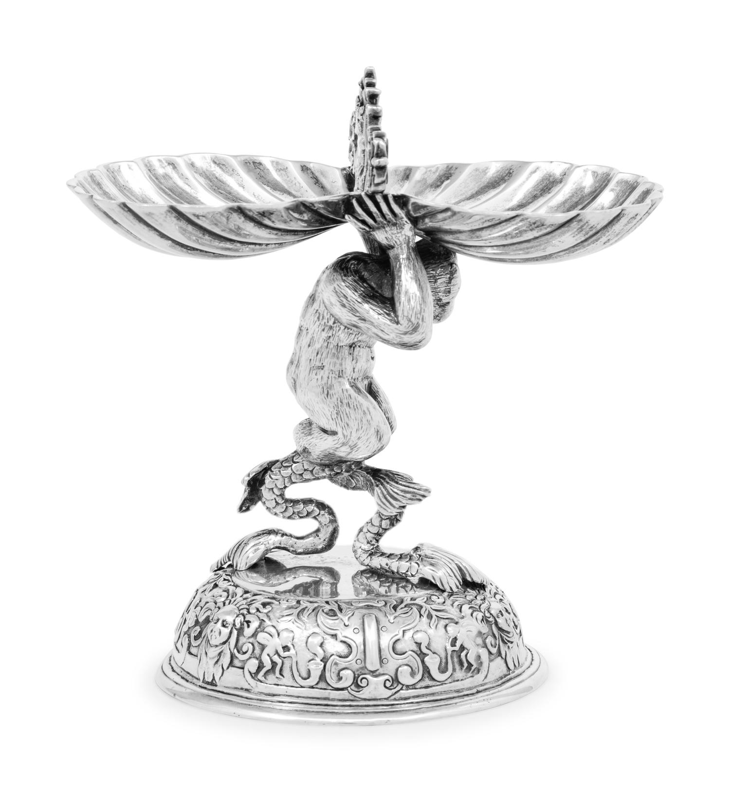 A German Silver Figural Master Salt
