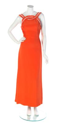 An Estevez Orange Gown,