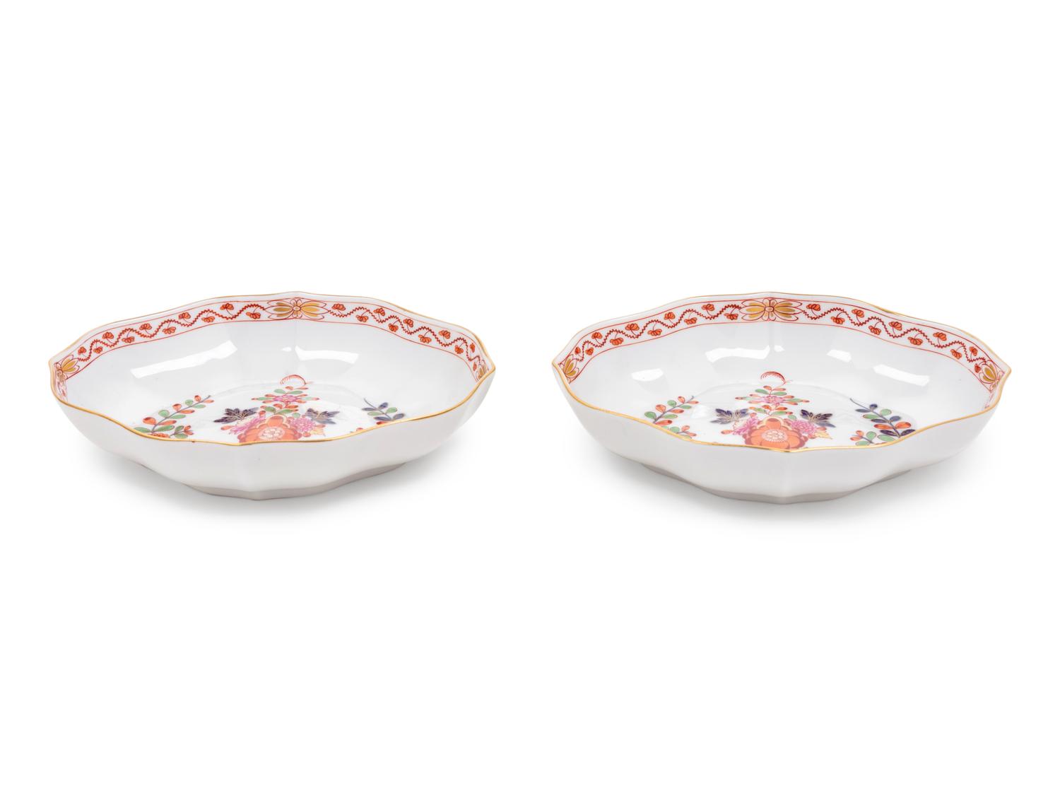 A Pair of Meissen Porcelain Dishes