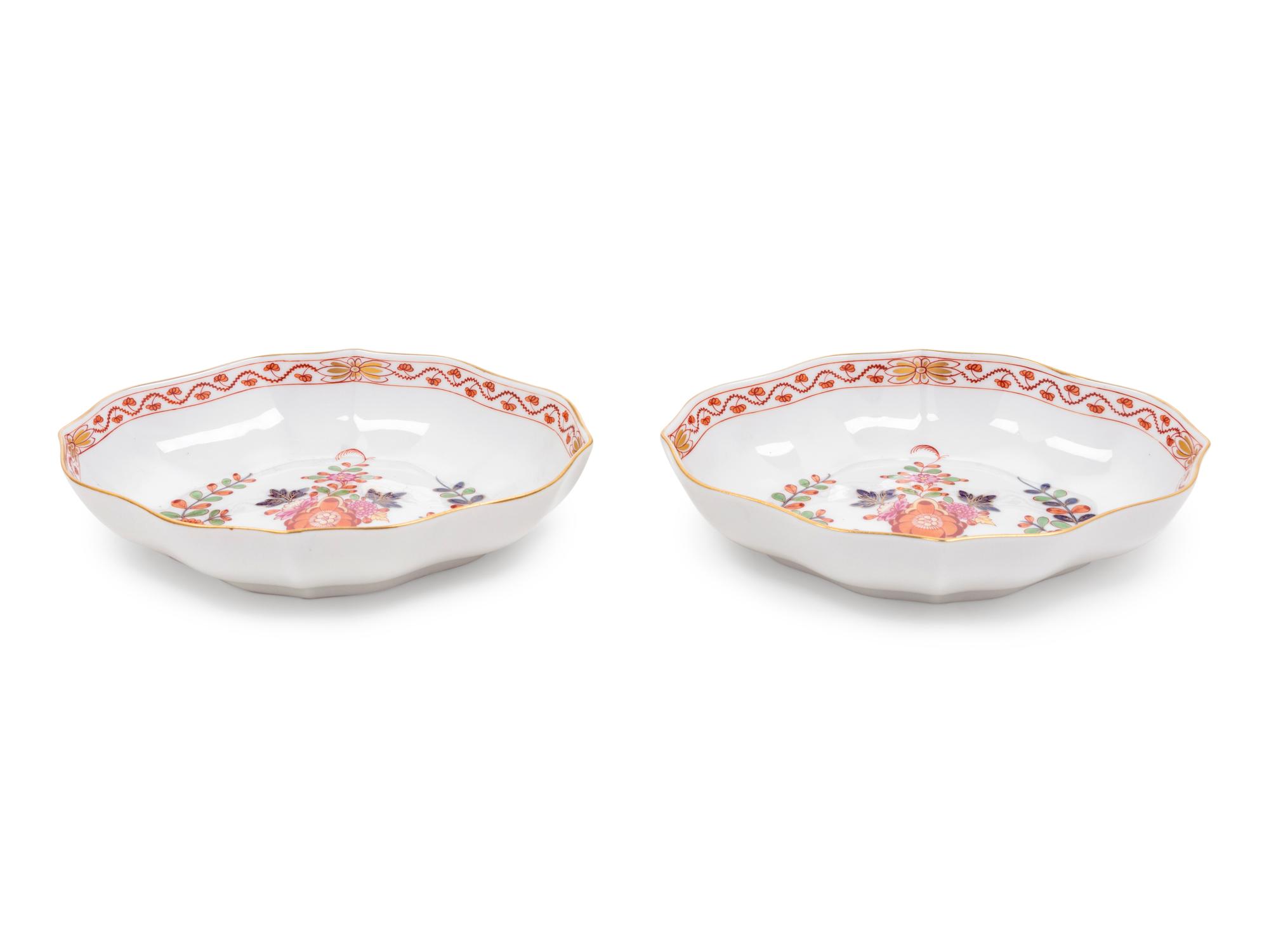 A Pair of Meissen Porcelain Dishes