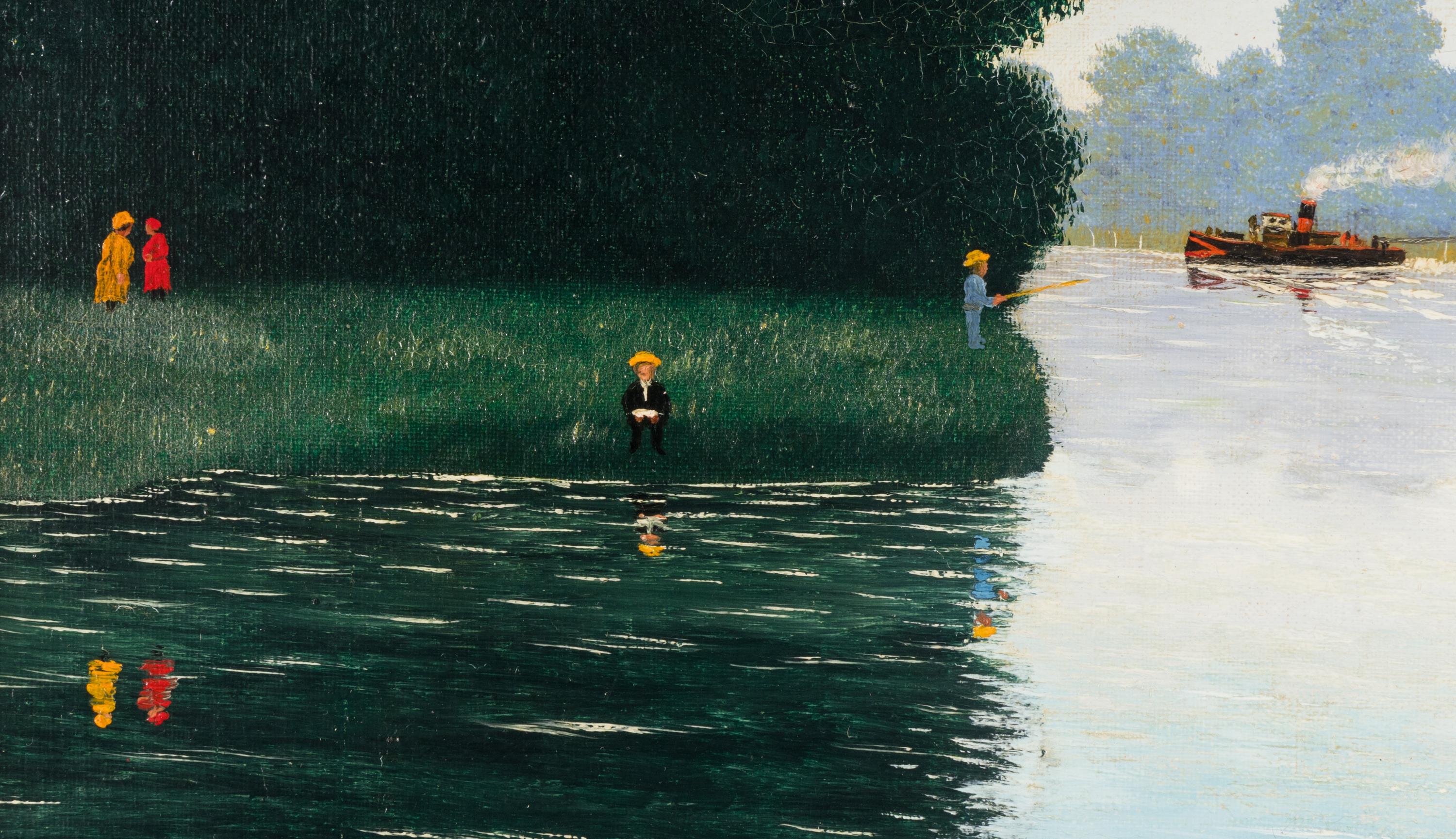 Untitled (Boats on a Lake)