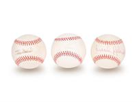 A Group of 12 Hall of Fame Signed Autograph Baseballs (Beckett Authentication Services BAS Certified),