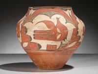 Zia Polychome Pottery Jar