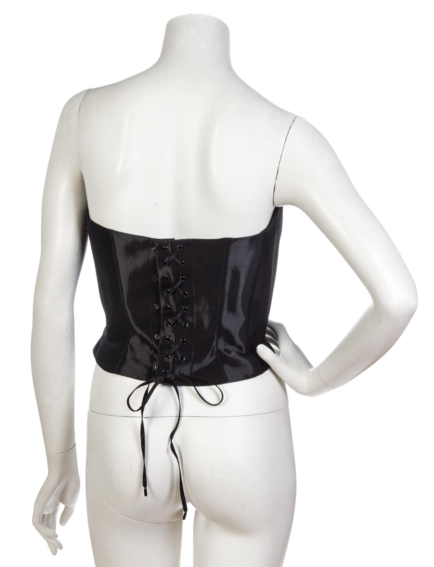 A Thierry Mugler 'Wet Look' Bustier, Size 38.