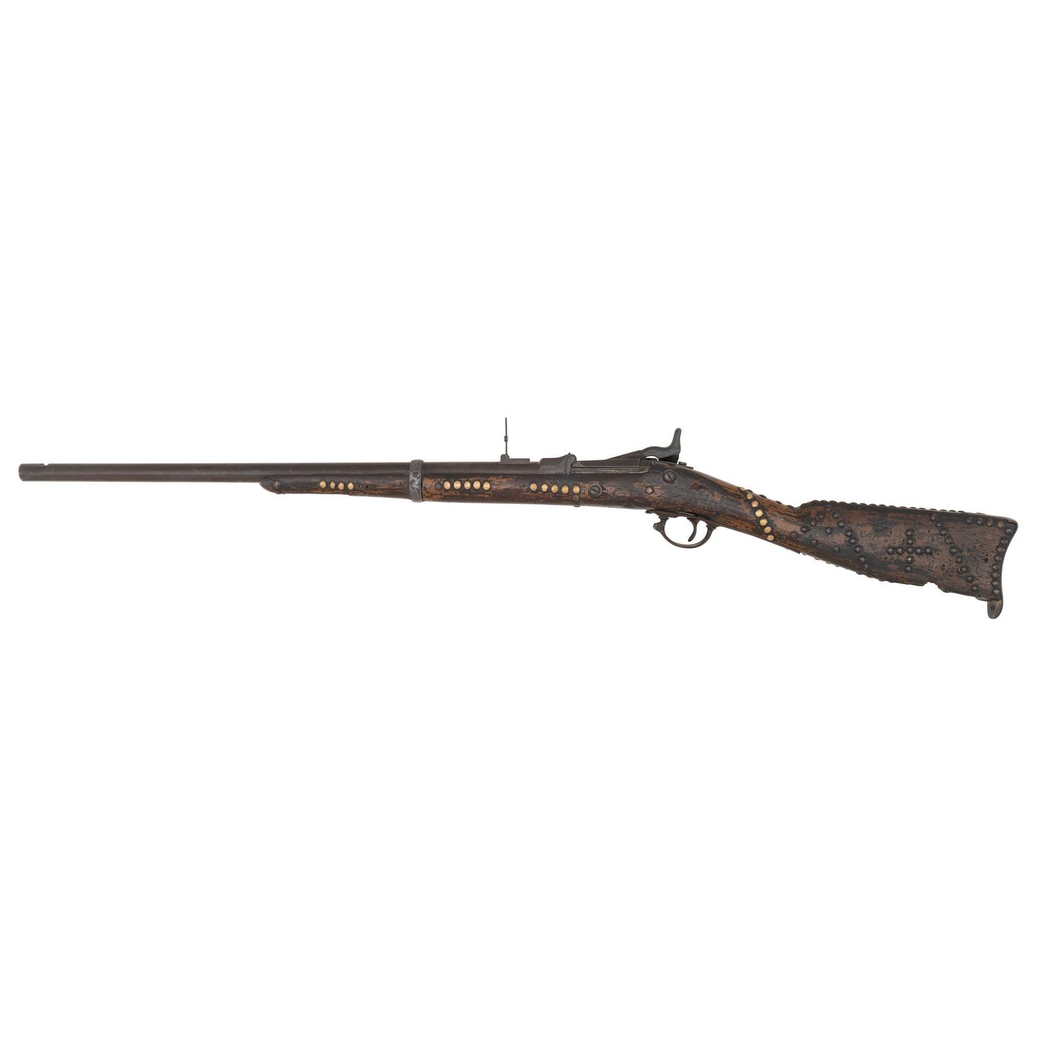Heavily Tacked US Model 1870 Springfield Trapdoor Rifle